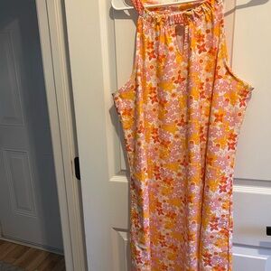 Cabana Life Pink and Orange Floral Dress